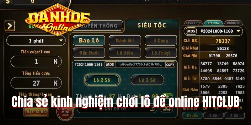 Chia sẻ kinh nghiệm chơi lô đề online HITCLUB Chia sẻ kinh nghiệm chơi lô đề online HITCLUB